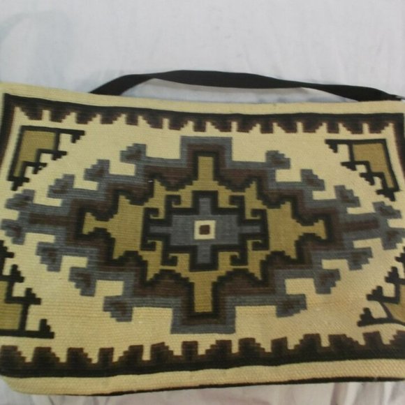 HANDSEWN/WOVEN 100% COTTON MADE in INDIA MESSENGER SHOULDER BAG PURSE KD 140296 - Picture 2 of 12